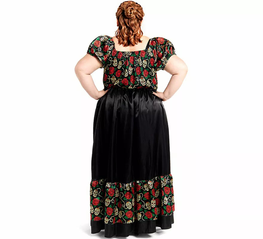 Translation missing: fr.Disfraz de Catrina vestido largo negro para mujer