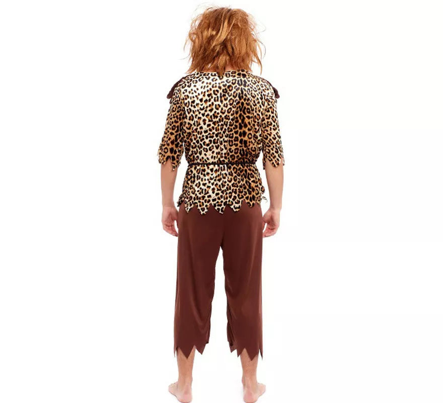 Translation missing: fr.Disfraz de Cavernícola Animal Print para hombre