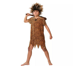 Déguisement homme des cavernes imprimé animal enfant