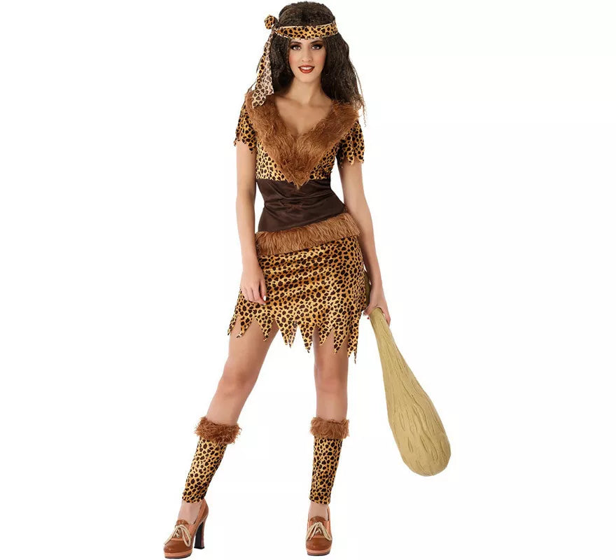 Translation missing: es.Disfraz de Cavernícola Neandertal para mujer