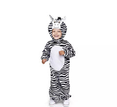 Costume de zèbre cagoule avec oreilles pour bébé et enfant