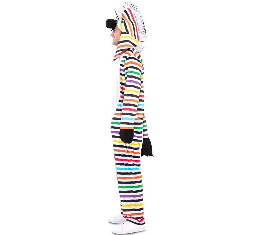 Disfraz de Cebra Multicolor para adultos