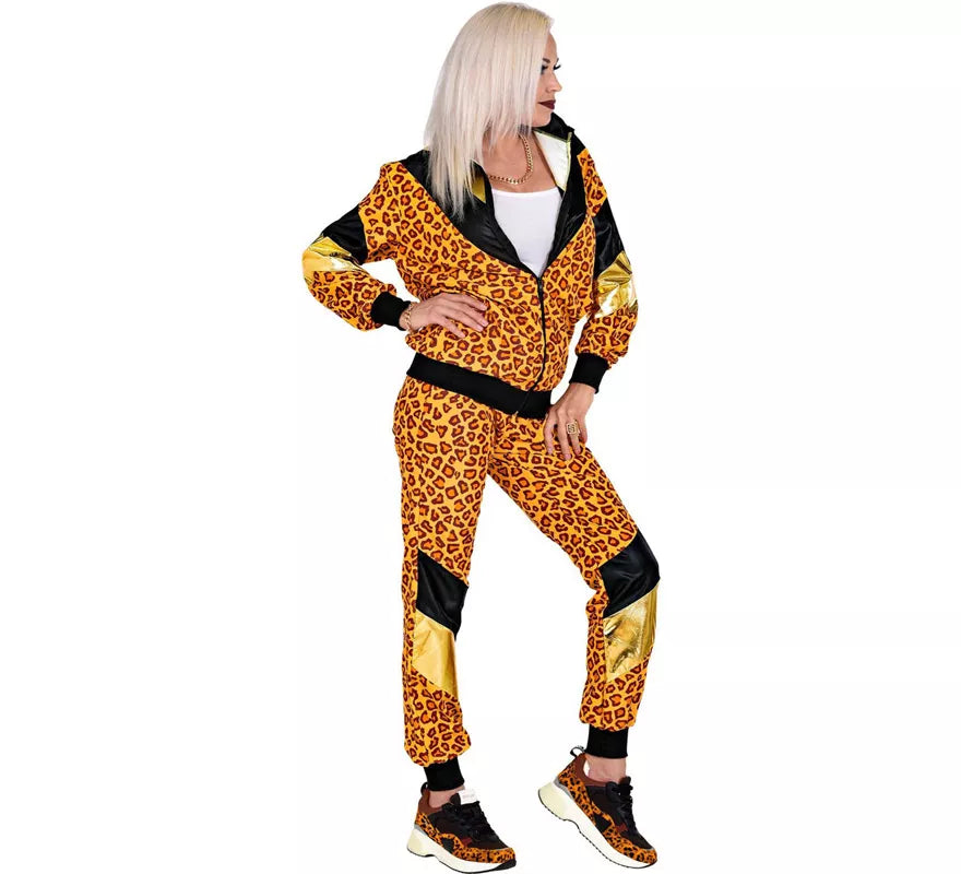 Translation missing: fr.Disfraz de Chándal de Shop Leopardo Años 80 para mujer