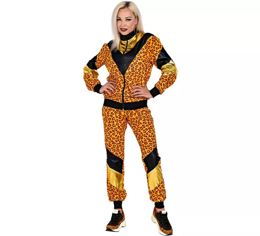 Translation missing: fr.Disfraz de Chándal de Shop Leopardo Años 80 para mujer