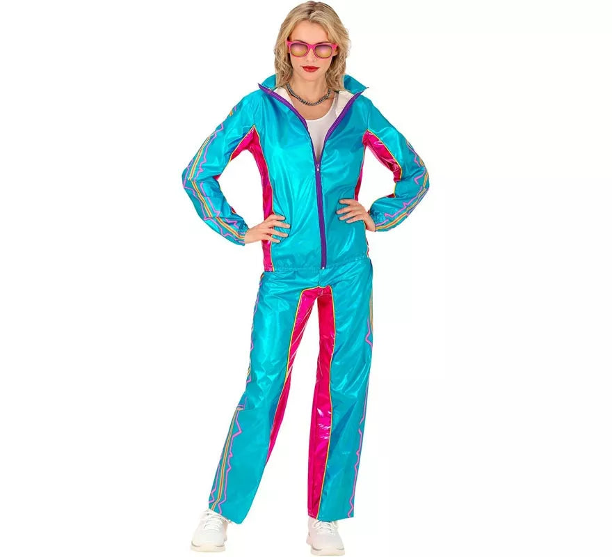 Translation missing: fr.Disfraz de Chándal Electrónica azul metálico para adulto