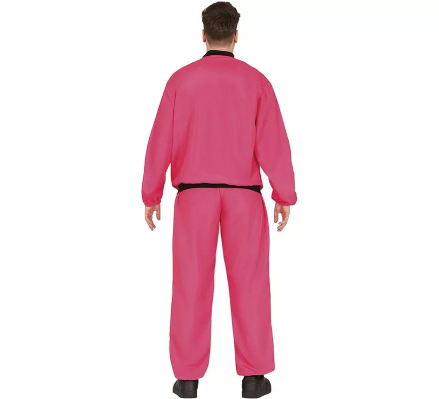 Translation missing: fr.Disfraz de Chándal fucsia neón para hombre