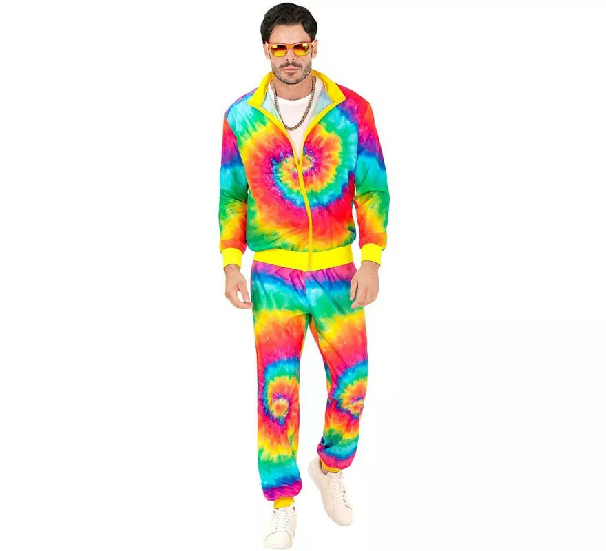 Translation missing: fr.Disfraz de Chándal Hippie Psicodélico fluorescente para adulto
