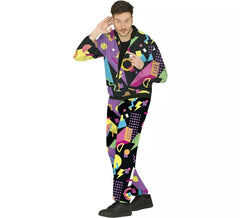 Costume de survêtement noir des années 80 pour homme
