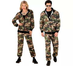 Costume de survêtement de mode de fête camouflé pour adultes
