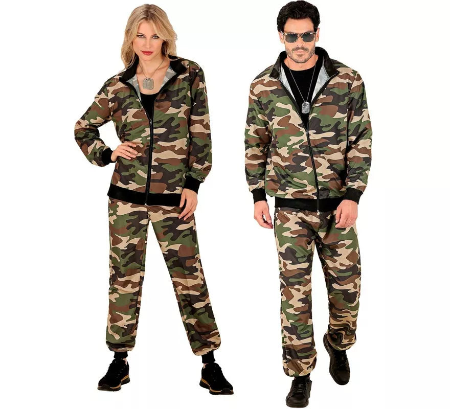 Translation missing: fr.Disfraz de Chándal Party Fashion Camuflado para adulto