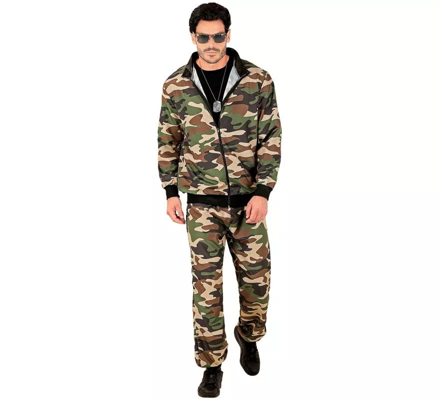 Translation missing: fr.Disfraz de Chándal Party Fashion Camuflado para adulto