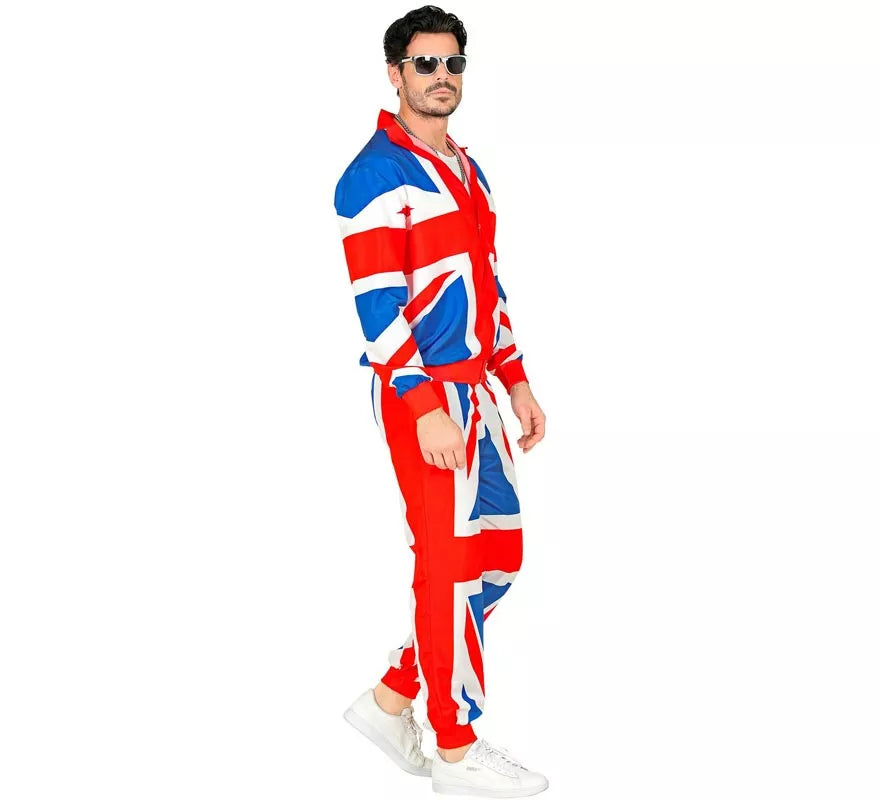 Translation missing: fr.Disfraz de Chándal Party Fashion UK neón para adulto