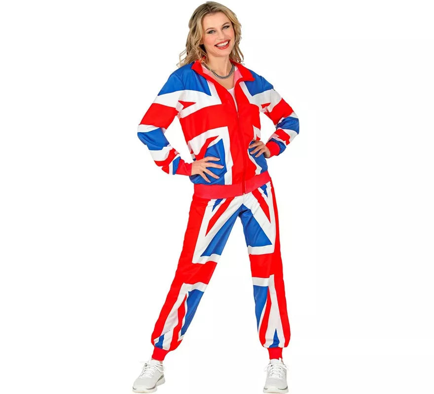 Translation missing: fr.Disfraz de Chándal Party Fashion UK neón para adulto