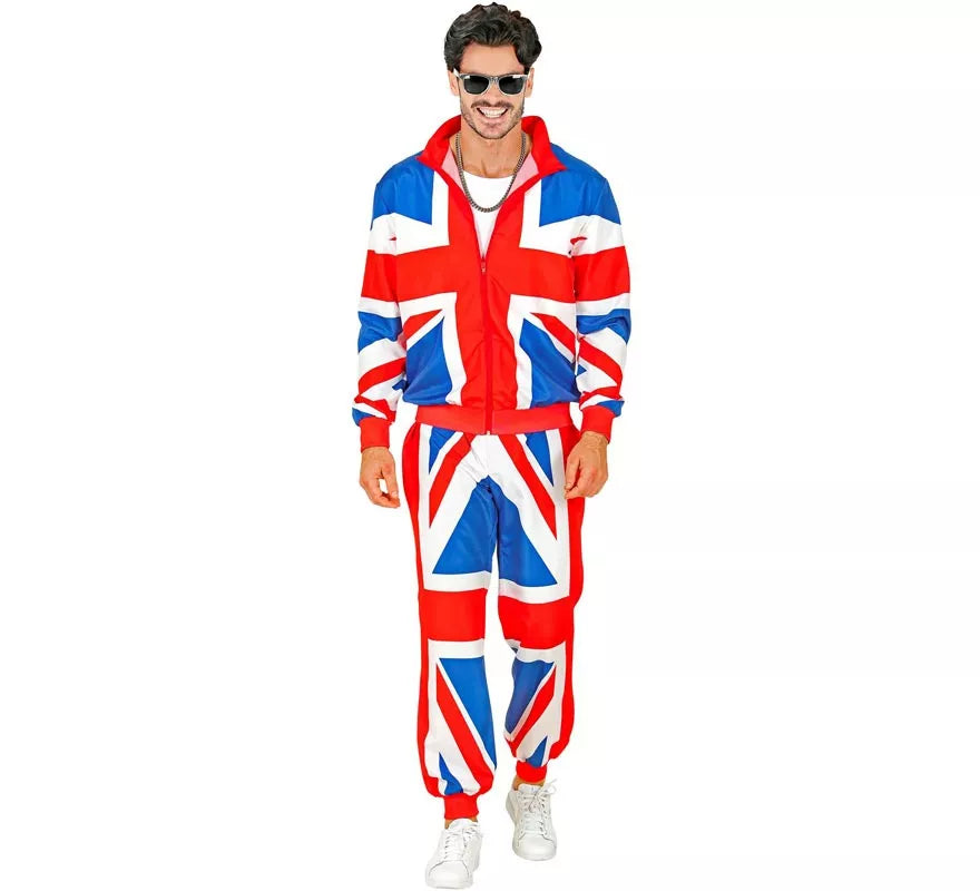Translation missing: fr.Disfraz de Chándal Party Fashion UK neón para adulto