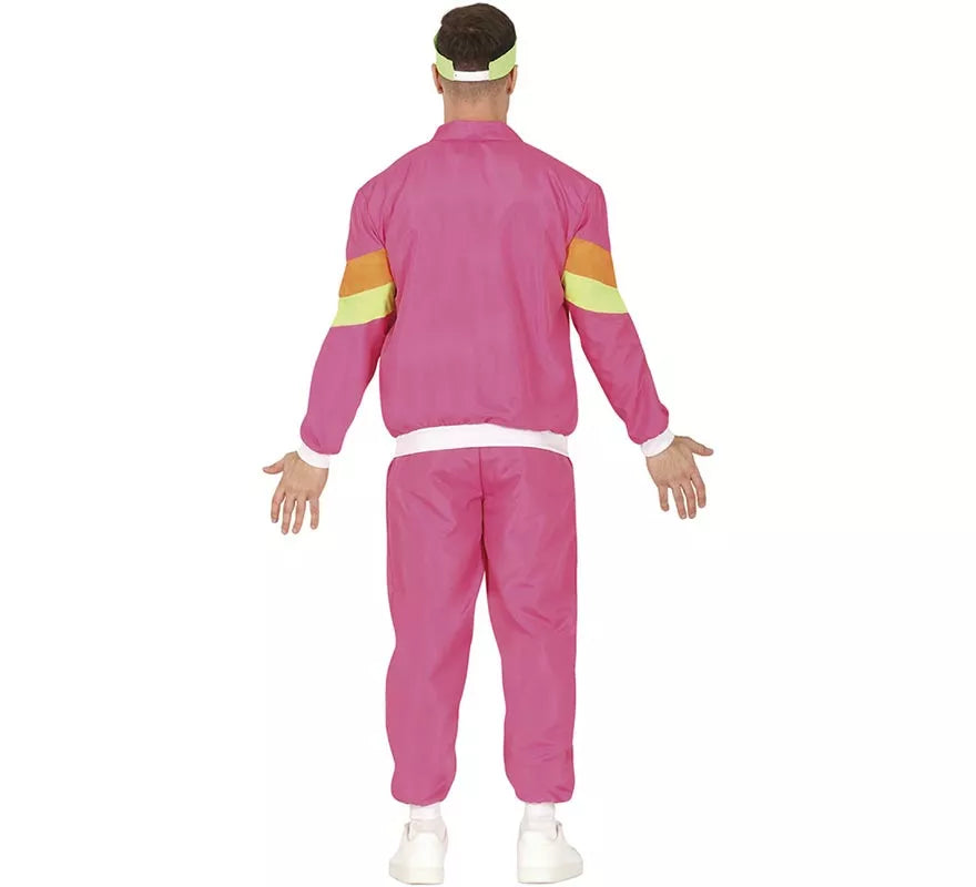 Translation missing: fr.Disfraz de Chándal rosa y amarillo neón para hombre