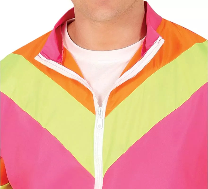 Translation missing: fr.Disfraz de Chándal rosa y amarillo neón para hombre