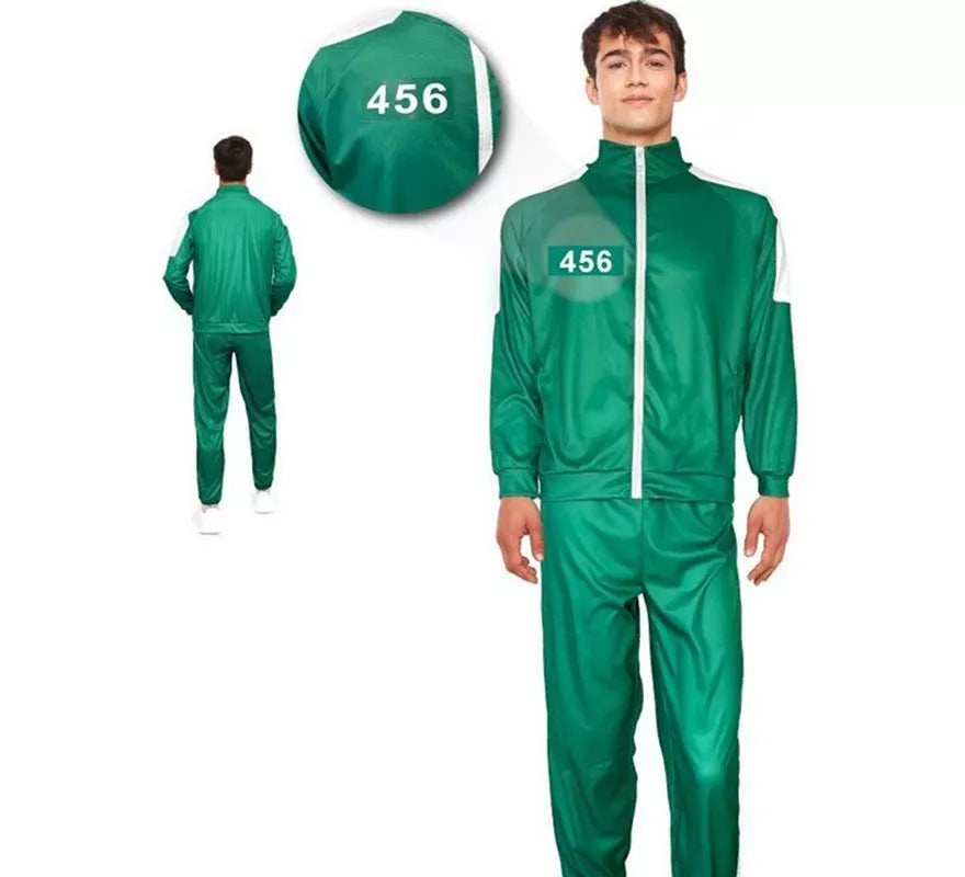Translation missing: fr.Disfraz de Chándal Verde personalizable para adultos