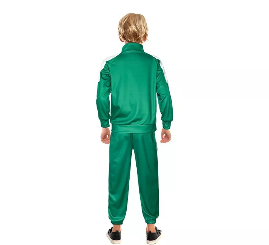 Translation missing: fr.Disfraz de Chándal verde personalizable del Juego para niño