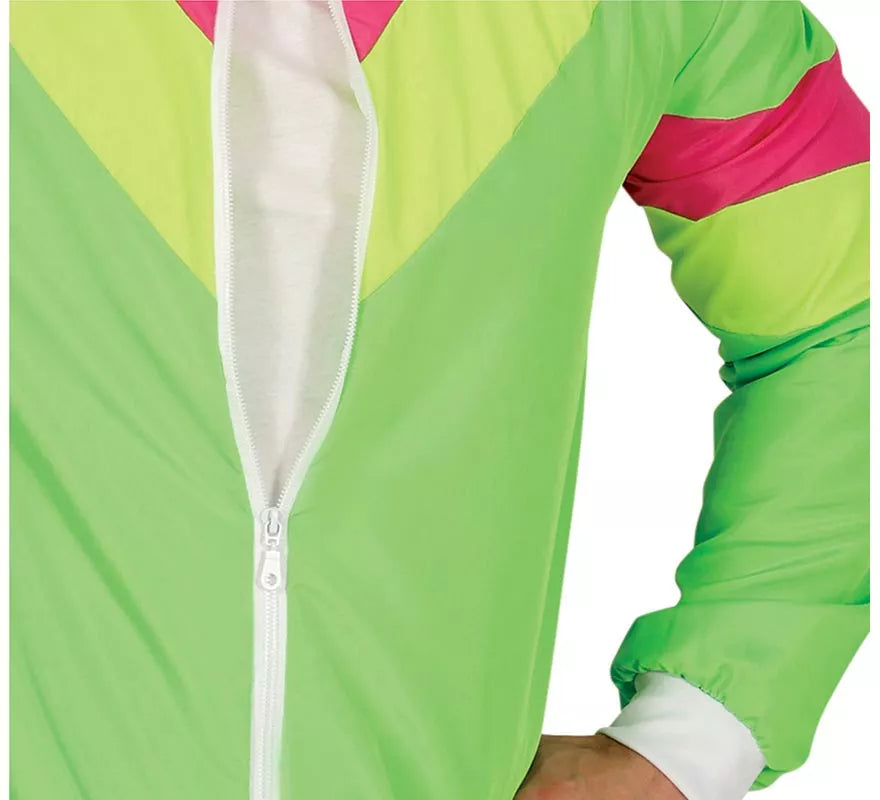 Translation missing: fr.Disfraz de Chándal verde y fucsia neón para hombre