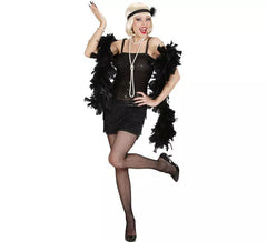 Costume Charleston noir scintillant pour femme