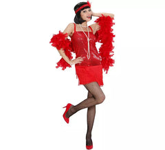 Déguisement Charleston rouge vif femme