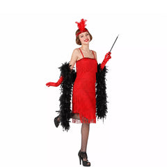 Costume rouge Charleston pour les femmes