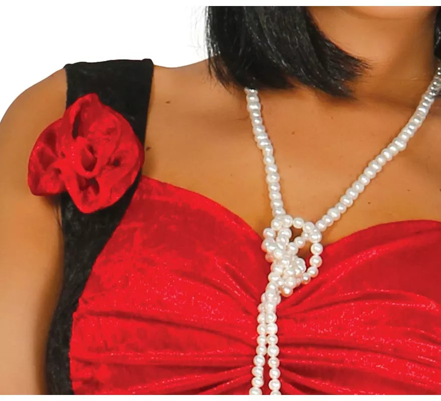 Disfraz de Charlestón rojo para mujer