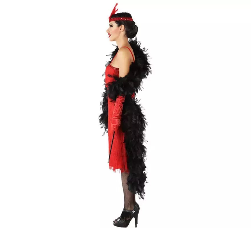 Disfraz de Charleston Rojo para mujer