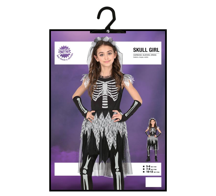 Translation missing: fr.Disfraz de Chica Calavera para niña