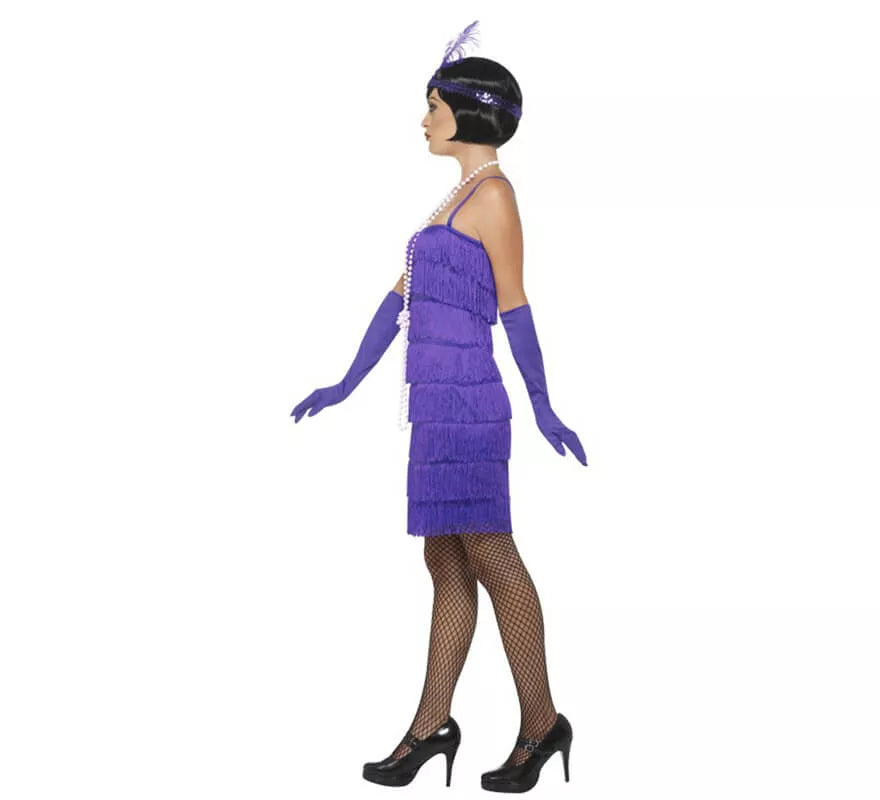 Translation missing: es.Disfraz de Chica de los Años 20 morado para mujer