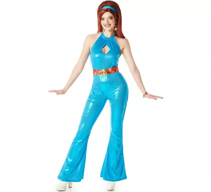 Translation missing: fr.Disfraz de Chica Disco azul Años 70 para mujer