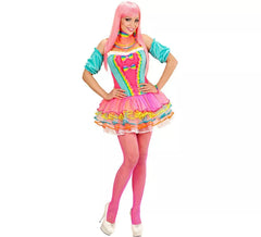 Costume de fille fantaisie arc-en-ciel pour femme