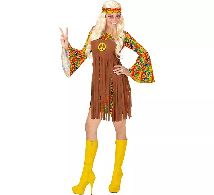Translation missing: fr.Disfraz de Chica Hippie flecos largos para mujer