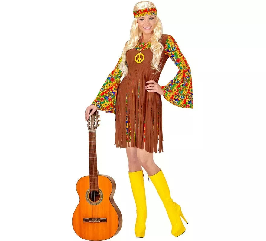 Translation missing: fr.Disfraz de Chica Hippie flecos largos para mujer