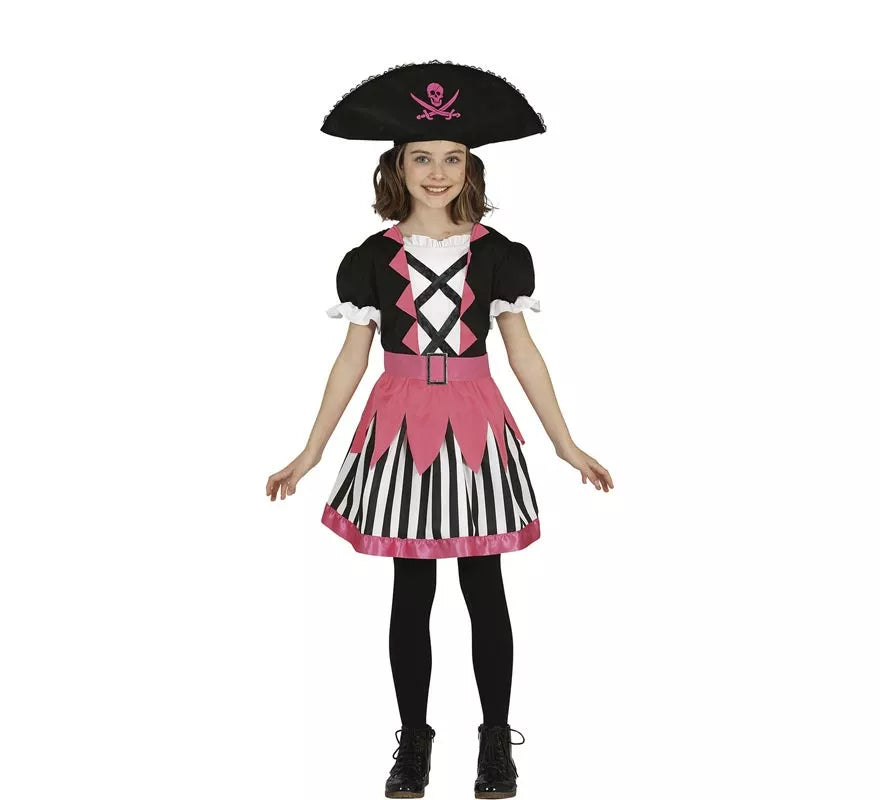 Translation missing: fr.Disfraz de Chica Pirata Rosa para niña