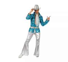 Désguisement Disco bleu pour homme plusieurs tailles