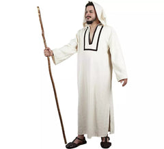 Déguisement Morisca Djellaba blanc avec capuche homme