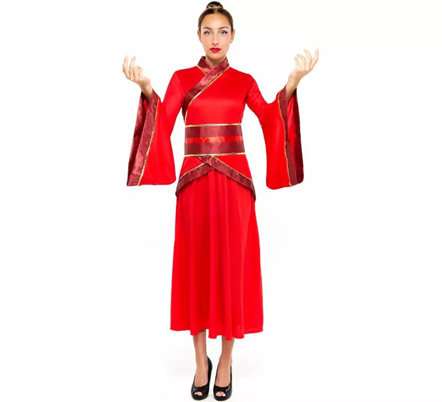 Translation missing: fr.Disfraz de China Hanfu rojo para mujer