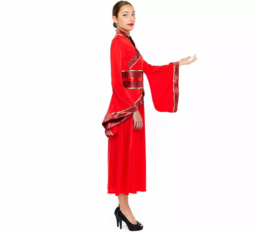 Translation missing: fr.Disfraz de China Hanfu rojo para mujer