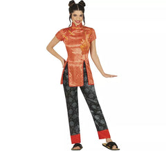 Déguisement Chine Orange femme