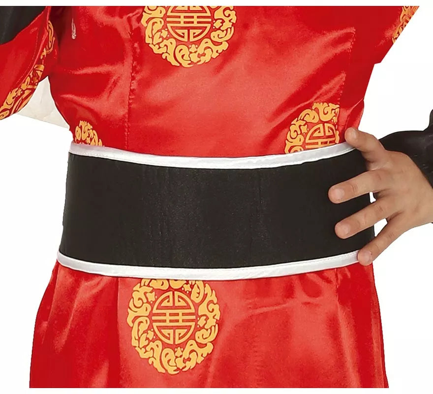 Translation missing: fr.Disfraz de China Rojo y Negro para niña