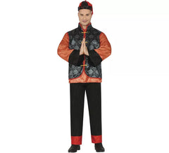 Déguisement chinois orange homme