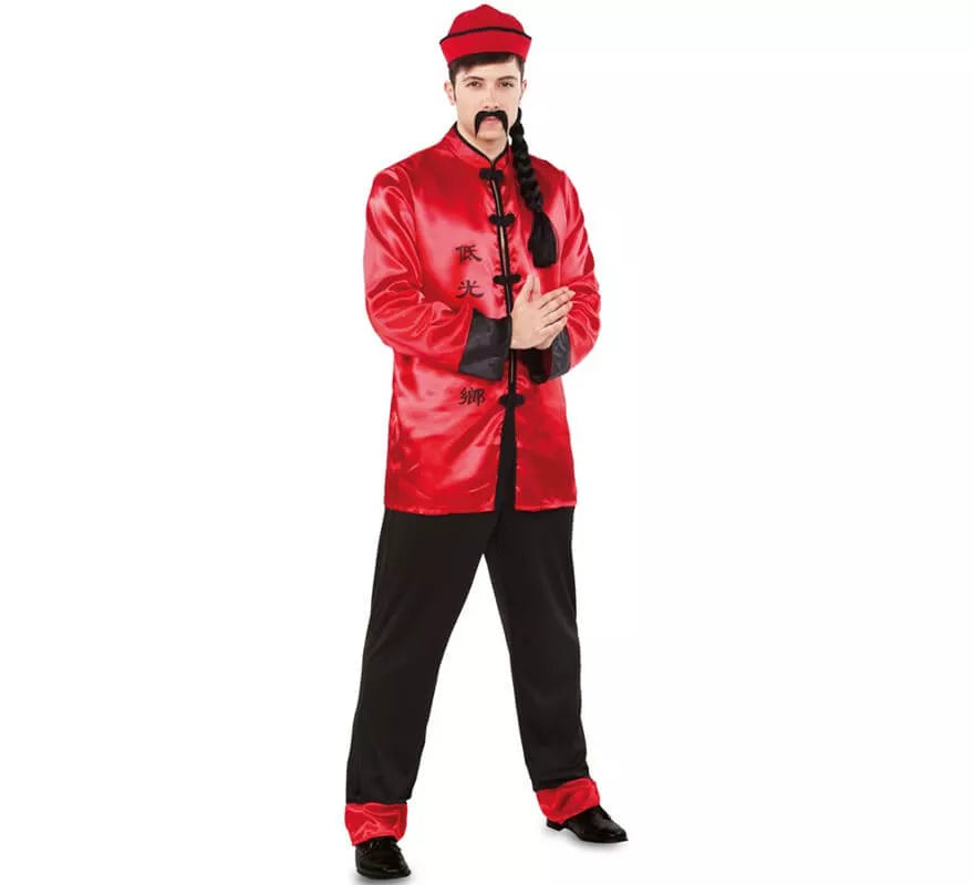 Disfraz de Chino rojo para hombre