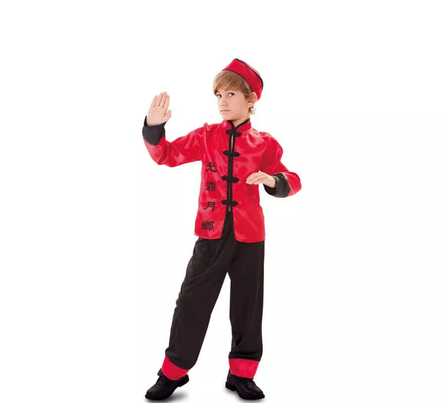 Translation missing: fr.Disfraz de Chino rojo y negro para niño
