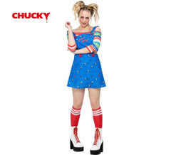Déguisement Chucky robe bleue pour femme