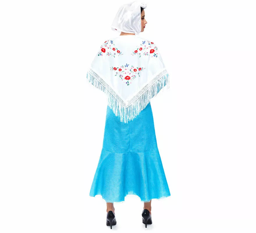 Translation missing: fr.Disfraz de Chulapa azul para mujer