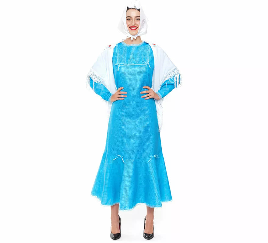 Translation missing: fr.Disfraz de Chulapa azul para mujer