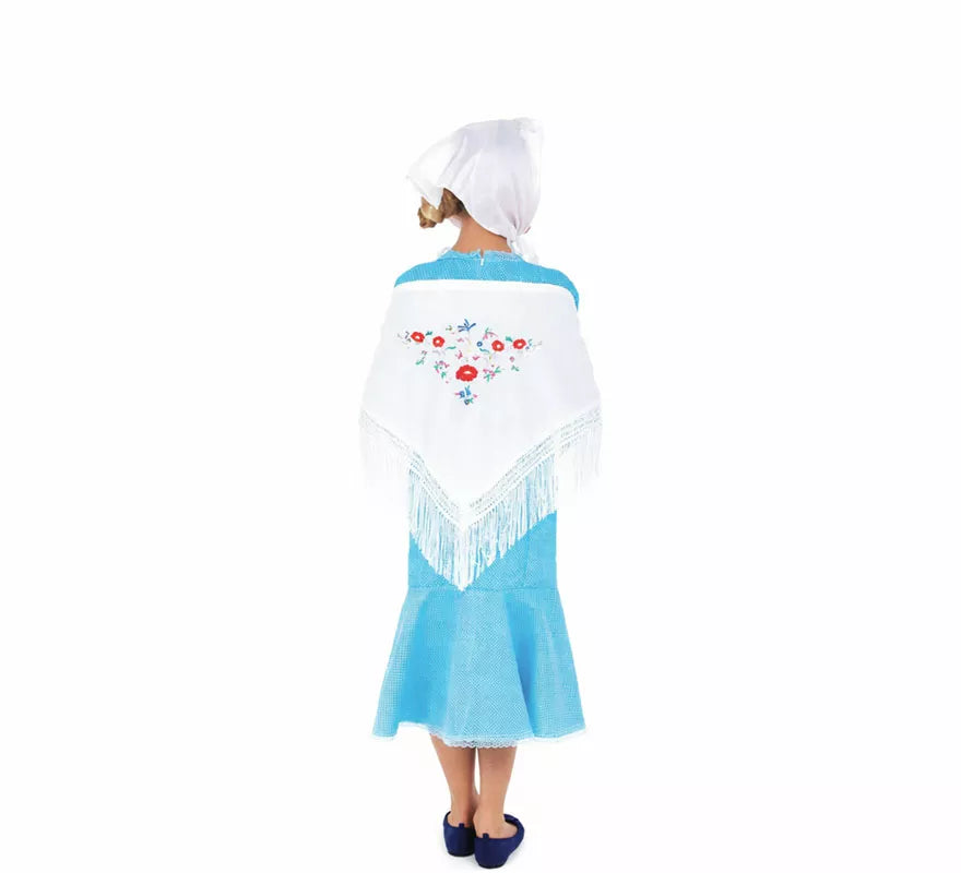 Translation missing: fr.Disfraz de Chulapa azul para niña