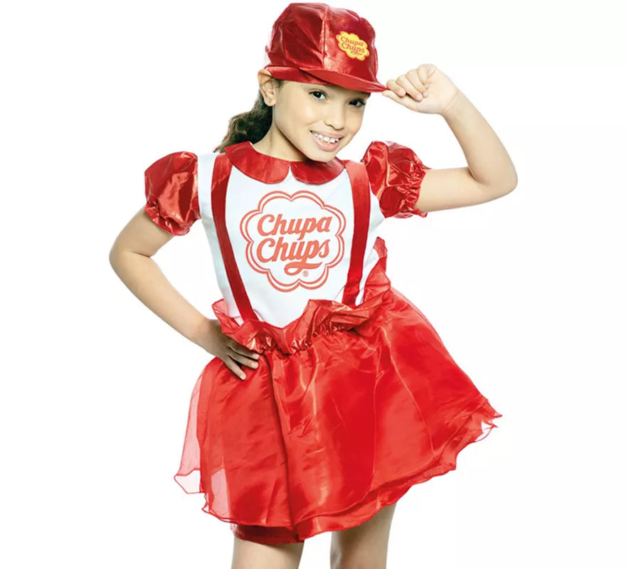 Disfraz de Chupa Chups Lollipop Rojo para niña