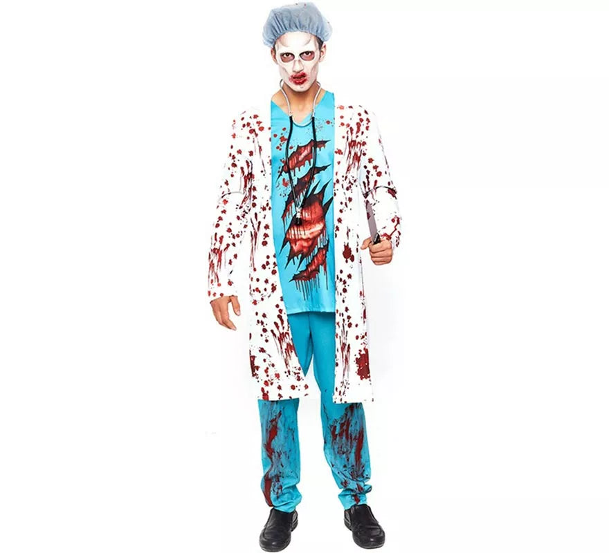Translation missing: fr.Disfraz de Cirujano Zombie para adultos